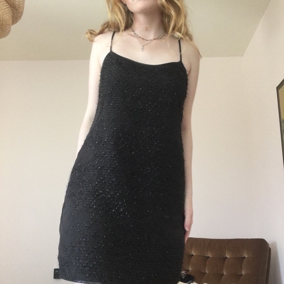 🧿FrenchConnection Little Black Sparkle Dress - Picture 3 of 4